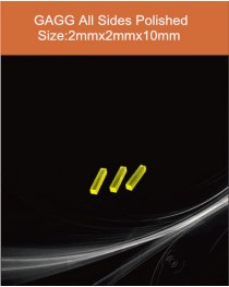 GAGG Ce scintillation crystal, GAGG Ce scintillator, GAGG Ce Crystal,   Ce:Gd3Al2Ga3O12 crystal, 2x2x10mm